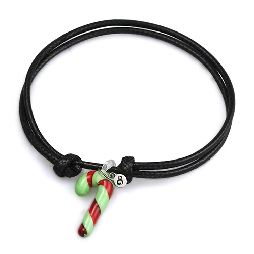 Glass Candy Cane Blind Bag Bracelet