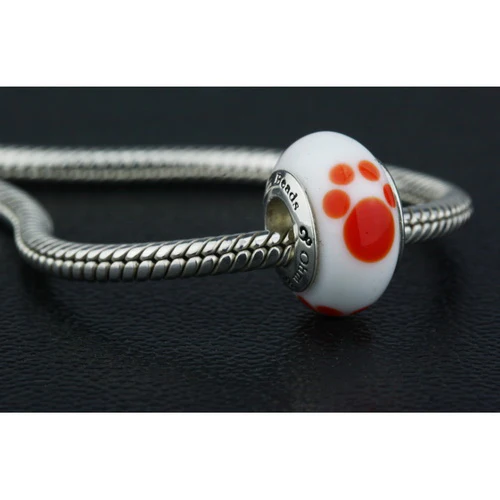 Orange/White Paw Print (Retired) - Image 2