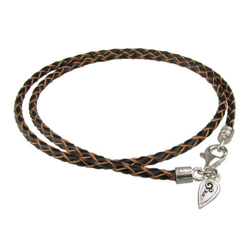 Lobster Clasp Leather Wrap Bracelet (Retired) - Image 2