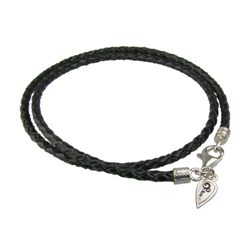 Lobster Clasp Leather Wrap Bracelet - Image 2
