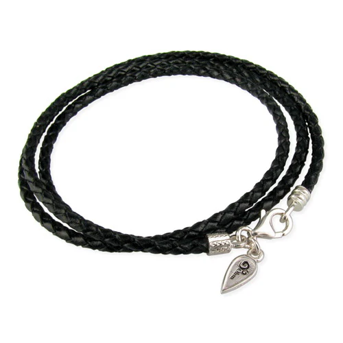 Lobster Clasp Leather Wrap Bracelet - Image 3