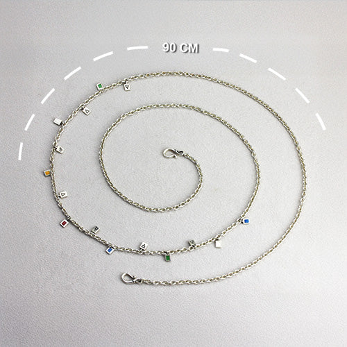 OHM Prayer Flag Necklace - Image 3