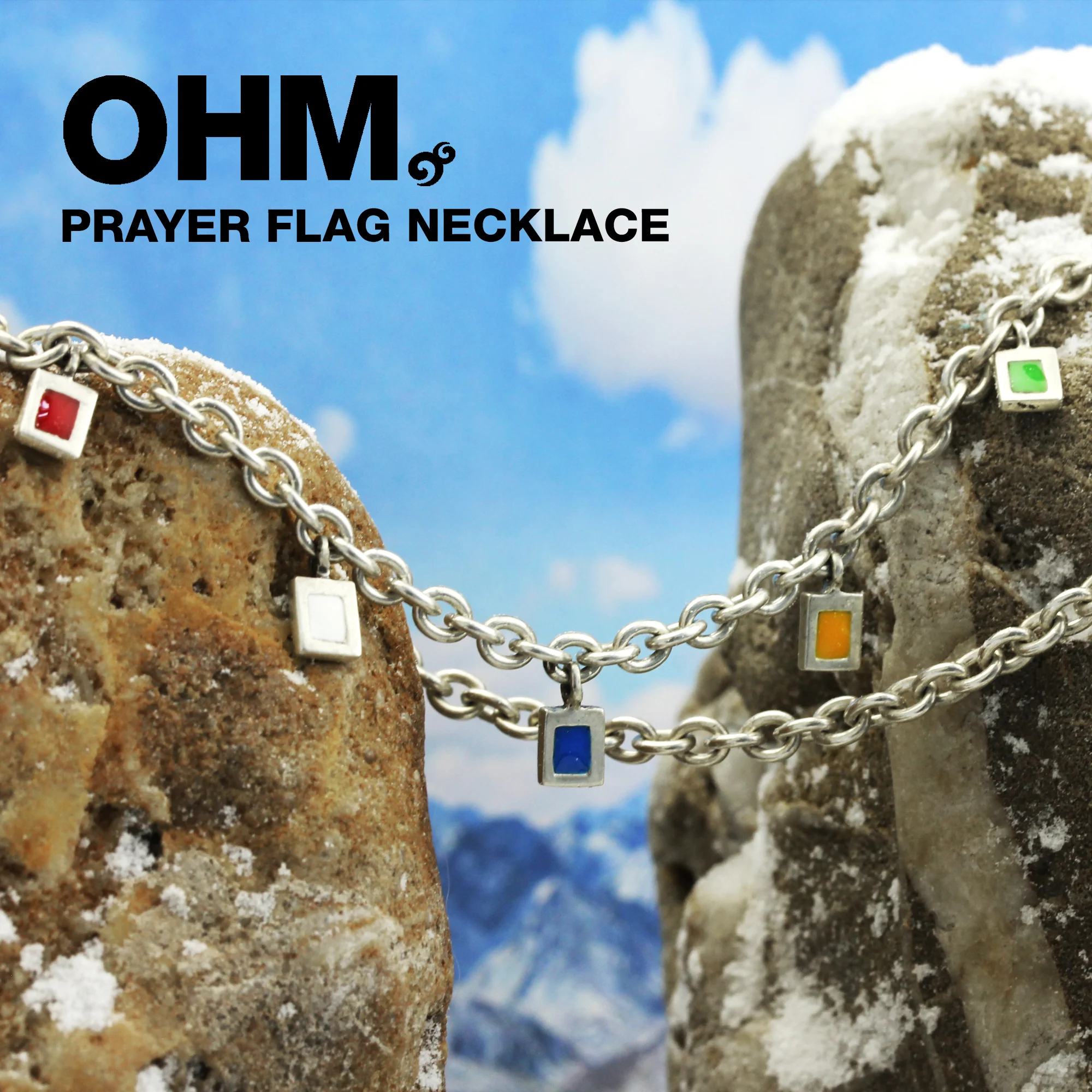 OHM Prayer Flag Necklace - Image 4